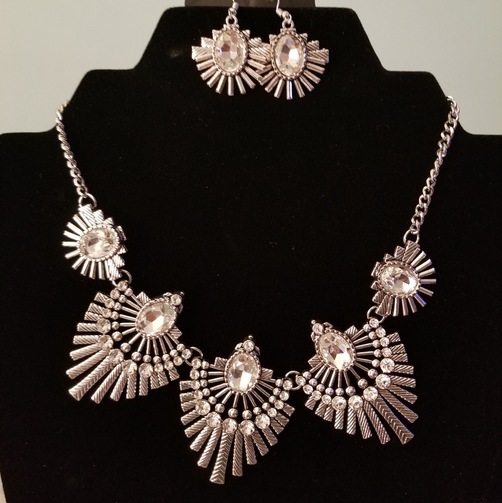 Necklace and earrings